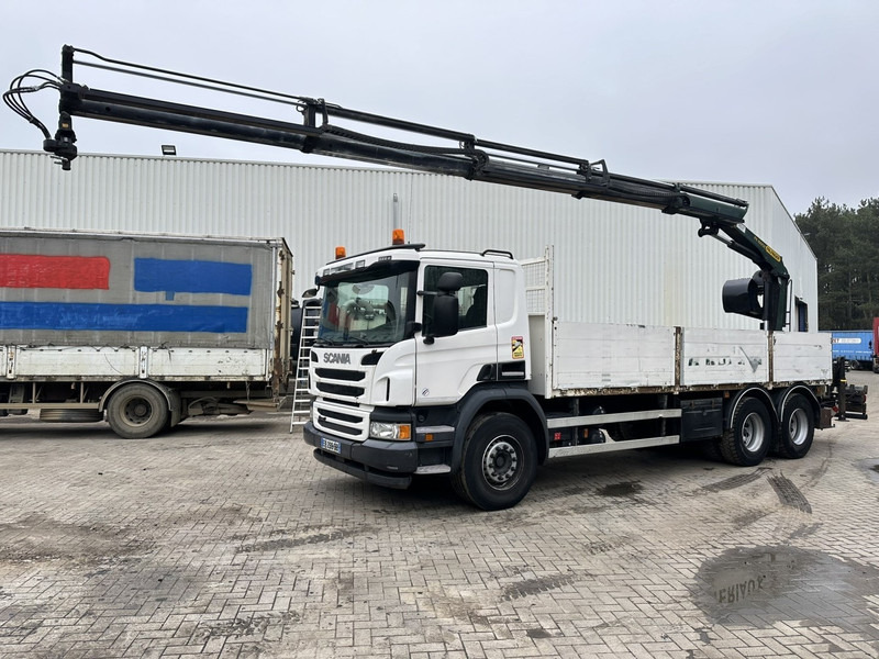 Scania P450 6x4 + KRAN PK 16002 C - *287.000km* - RETARDER - E6 - TÜV 07/2025 - GOOD CONDITION - Camión caja abierta, Camión grúa: foto 1 Scania P450 6x4 + KRAN PK 16002 C - *287.000km* - RETARDER - E6 - TÜV 07/2025 - GOOD CONDITION - Camión caja abierta, Camión grúa: foto 1
