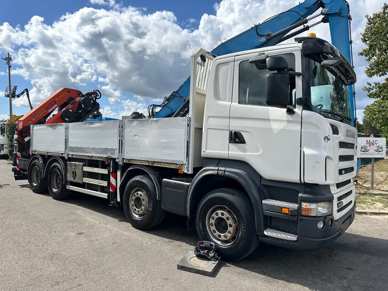 Scania R420 8x4 + CRANE PALFINGER PK44002 F (7x) + Rotator - 6m50 platform - Manual - - Camión caja abierta, Camión grúa: foto 1 Scania R420 8x4 + CRANE PALFINGER PK44002 F (7x) + Rotator - 6m50 platform - Manual - - Camión caja abierta, Camión grúa: foto 1