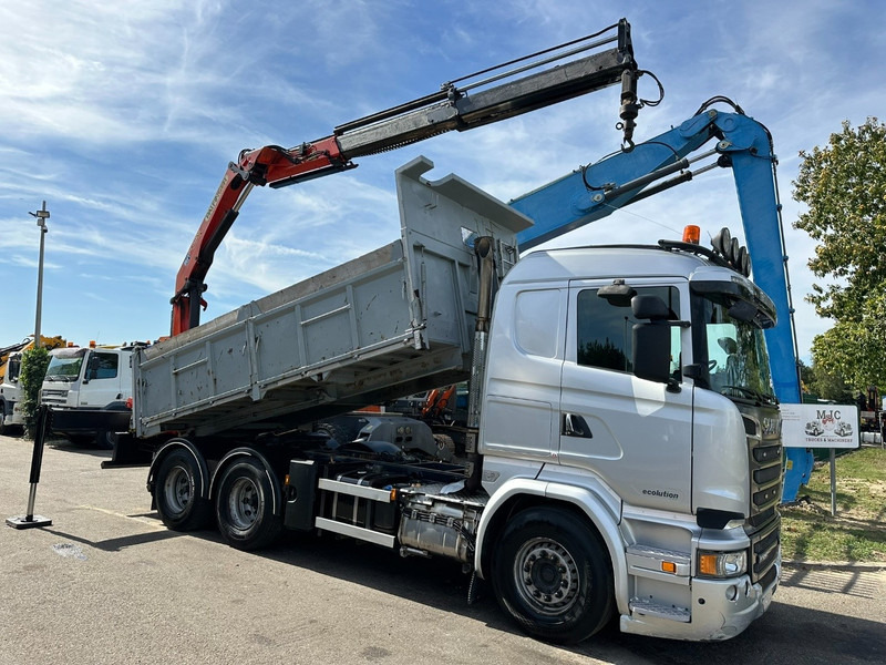 Scania R520 6x4 PRITSCHE + KRAN PALFINGER PK 15002 A - *ZSM + KIPPER* - RETARDER - *FULL AIR* - EUR 6 - BE TRUCK - Camión caja abierta, Camión grúa: foto 3 Scania R520 6x4 PRITSCHE + KRAN PALFINGER PK 15002 A - *ZSM + KIPPER* - RETARDER - *FULL AIR* - EUR 6 - BE TRUCK - Camión caja abierta, Camión grúa: foto 3