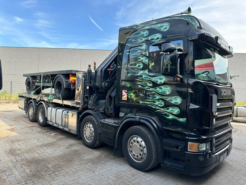 Scania R620 8x2 + KRAN HIAB 800EP-5 HiPro - RETARDER - LIFT/STEERING AXLE - HIGHLINE SLEEPER - LEATHER - ALCOA - Camión caja abierta, Camión grúa: foto 1 Scania R620 8x2 + KRAN HIAB 800EP-5 HiPro - RETARDER - LIFT/STEERING AXLE - HIGHLINE SLEEPER - LEATHER - ALCOA - Camión caja abierta, Camión grúa: foto 1