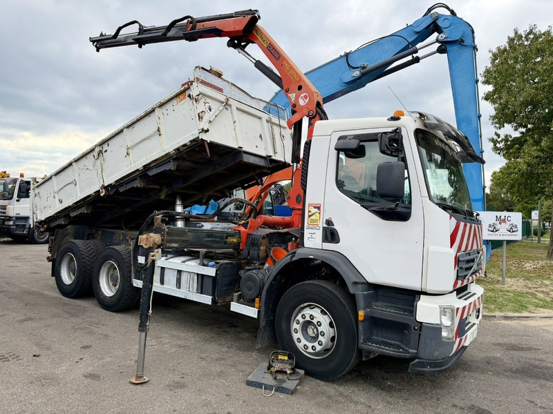 Volvo FE 320 6x4 TIPPER + CRANE PALINGER PK12001 A - RADIO - 5/6 F ROTATOR - STEEL SPRING / LAMES / BLATT - EURO 4 - BE TRUCK - Camión volquete, Camión grúa: foto 1 Volvo FE 320 6x4 TIPPER + CRANE PALINGER PK12001 A - RADIO - 5/6 F ROTATOR - STEEL SPRING / LAMES / BLATT - EURO 4 - BE TRUCK - Camión volquete, Camión grúa: foto 1