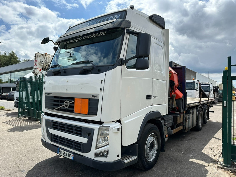 Volvo FH 500 6X2 + CRANE PALFINGER PK50002 E 6x - RETARDER - PLATFORM 6m20 - TWISTLOCKS 20' - 561.000km - EURO 5 - Camión grúa: foto 4 Volvo FH 500 6X2 + CRANE PALFINGER PK50002 E 6x - RETARDER - PLATFORM 6m20 - TWISTLOCKS 20' - 561.000km - EURO 5 - Camión grúa: foto 4