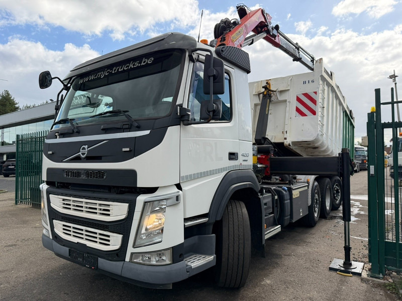 Volvo FM 420 8x2 HOOKLIFT + CRANE PALFINGER PK19.001 SLD B - *294.000km* - EURO 6 - LIFT + STEERING AXLE - I SHIFT - BE TRUCK - Camión multibasculante, Camión grúa: foto 3 Volvo FM 420 8x2 HOOKLIFT + CRANE PALFINGER PK19.001 SLD B - *294.000km* - EURO 6 - LIFT + STEERING AXLE - I SHIFT - BE TRUCK - Camión multibasculante, Camión grúa: foto 3