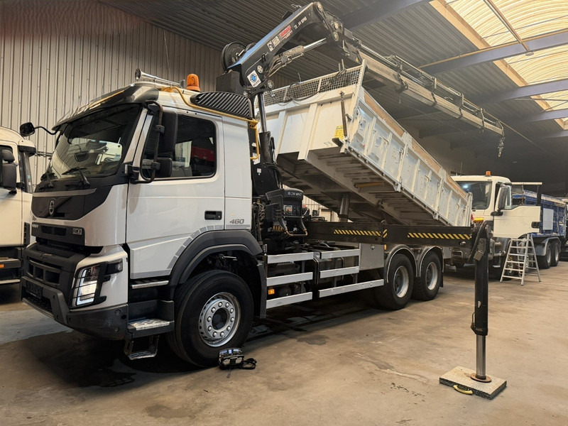Volvo FMX 460 6x4 TIPPER + CRANE HIAB 244 E-5 HIPRO - ROTATOR - RADIO - *349.000km* - EURO 6 - BE TRUCK - Camión volquete, Camión grúa: foto 1 Volvo FMX 460 6x4 TIPPER + CRANE HIAB 244 E-5 HIPRO - ROTATOR - RADIO - *349.000km* - EURO 6 - BE TRUCK - Camión volquete, Camión grúa: foto 1