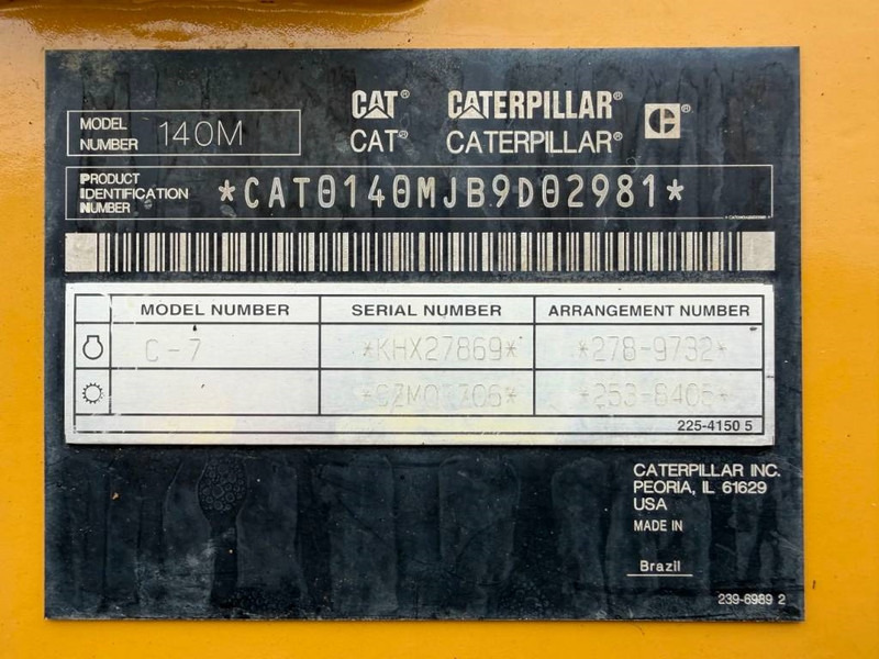 Grader Cat 140M - LOW HOURS: foto 7