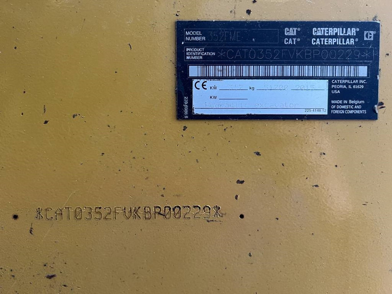 Excavadora de cadenas Cat 352FL ME: foto 11