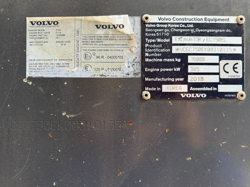 Volvo EC750E L - Excavadora de cadenas: foto 5 Volvo EC750E L - Excavadora de cadenas: foto 5