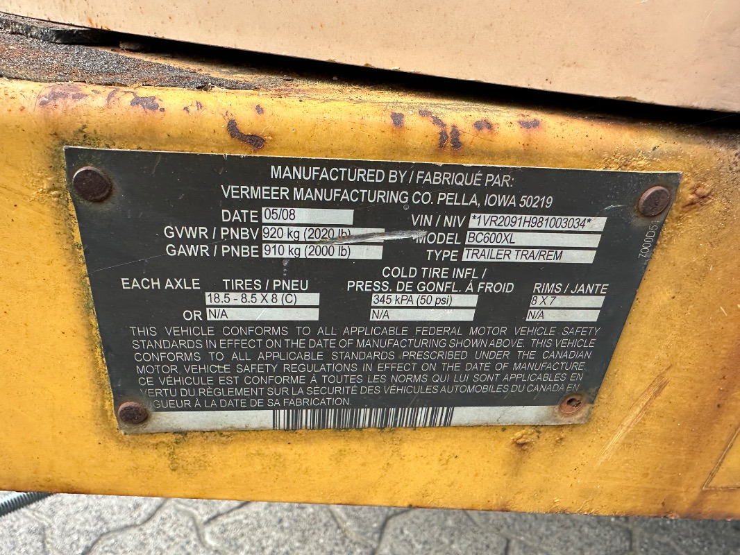 Vermeer BC 600XL - Segadora: foto 5 Vermeer BC 600XL - Segadora: foto 5