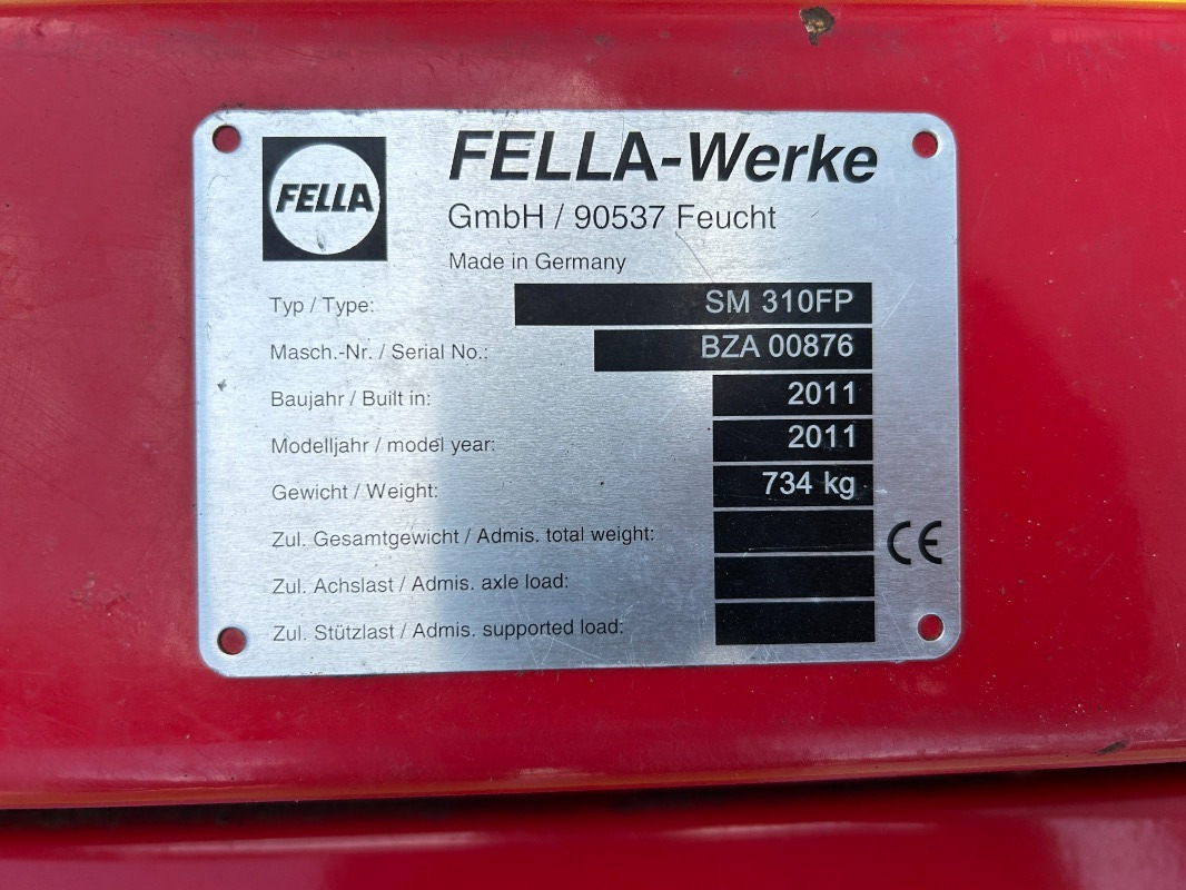 Fella SM 310 FP - Segadora: foto 4 Fella SM 310 FP - Segadora: foto 4