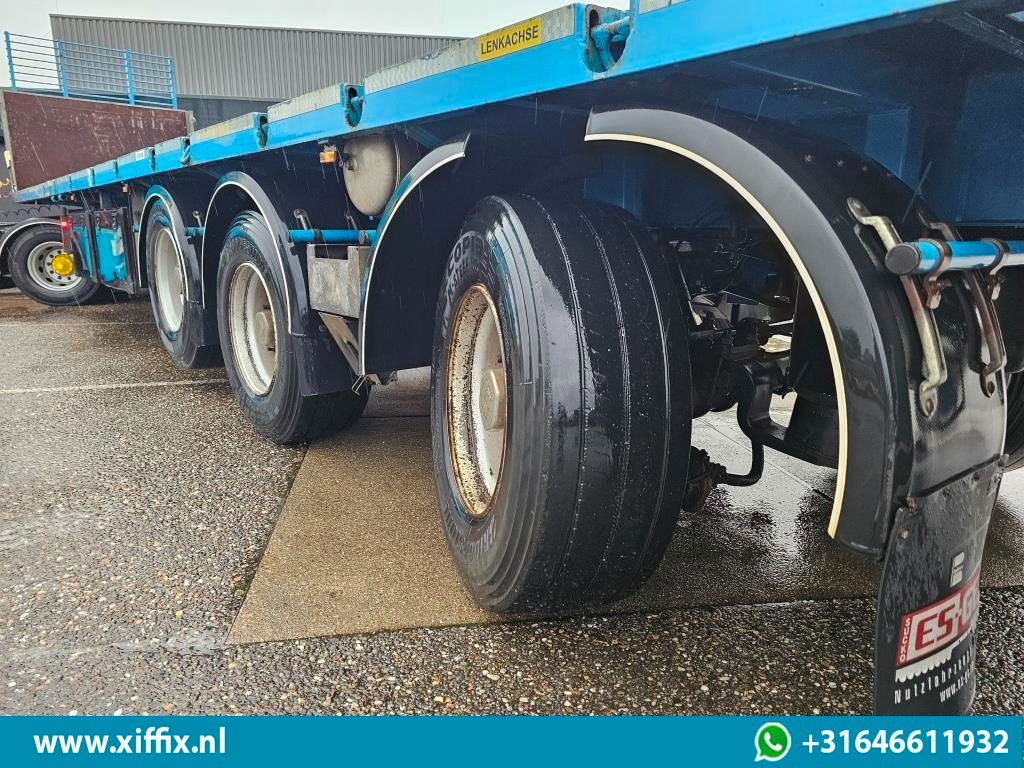 ES-GE 3-ass. Vlakke uitschuifbare oplegger / Naloop gestuurd - Semirremolque plataforma/ Caja abierta: foto 5 ES-GE 3-ass. Vlakke uitschuifbare oplegger / Naloop gestuurd - Semirremolque plataforma/ Caja abierta: foto 5