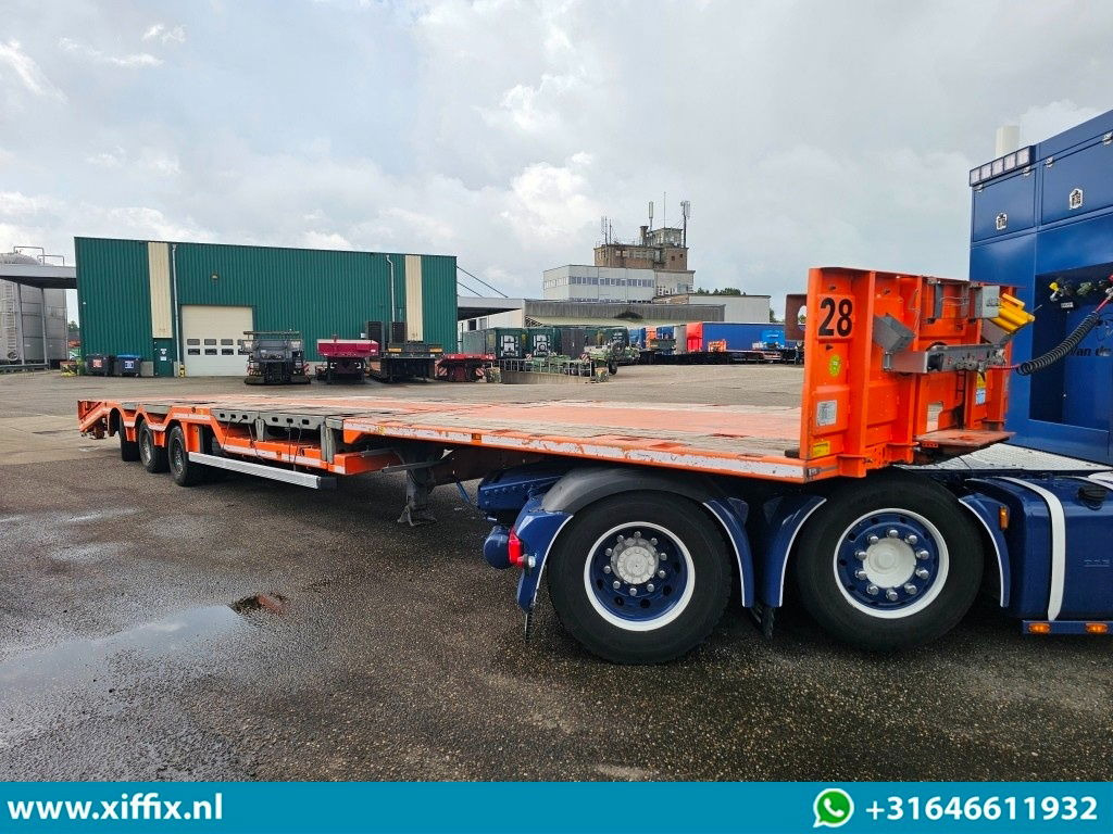 Faymonville 3-ass. Vlakke uitschuifbare Mega oplegger / Uitklapbare laadvloer klep / Naloop gestuurd - Semirremolque plataforma/ Caja abierta: foto 4 Faymonville 3-ass. Vlakke uitschuifbare Mega oplegger / Uitklapbare laadvloer klep / Naloop gestuurd - Semirremolque plataforma/ Caja abierta: foto 4