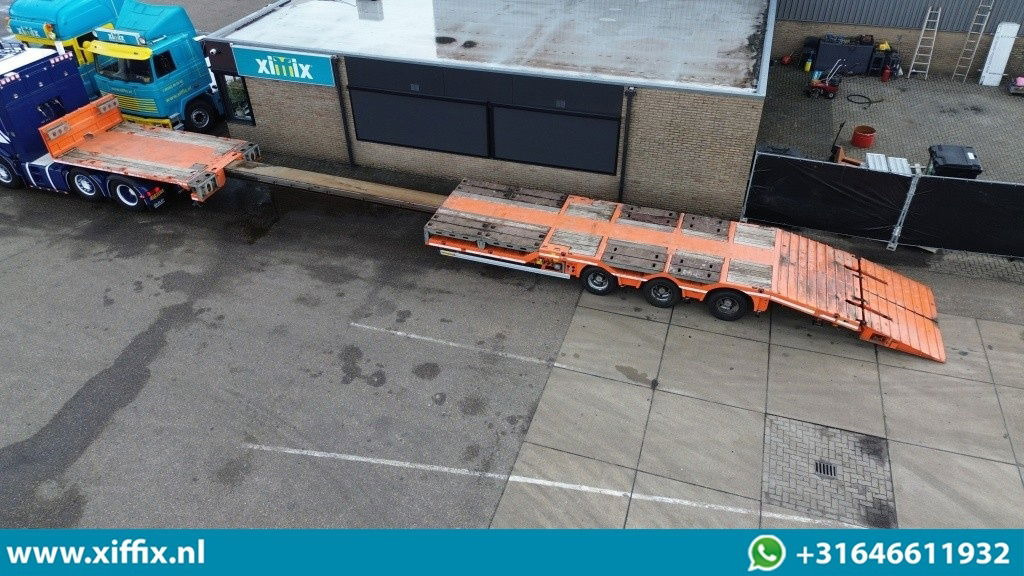 Faymonville 3-ass. Vlakke uitschuifbare Mega oplegger / Uitklapbare laadvloer klep / Naloop gestuurd - Semirremolque plataforma/ Caja abierta: foto 2 Faymonville 3-ass. Vlakke uitschuifbare Mega oplegger / Uitklapbare laadvloer klep / Naloop gestuurd - Semirremolque plataforma/ Caja abierta: foto 2