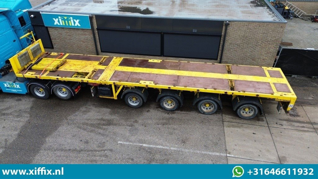 Faymonville 4-ass. Vlakke triple 3x uitschuifbare oplegger / 35 meter / 4x gestuurd - Semirremolque plataforma/ Caja abierta: foto 4 Faymonville 4-ass. Vlakke triple 3x uitschuifbare oplegger / 35 meter / 4x gestuurd - Semirremolque plataforma/ Caja abierta: foto 4