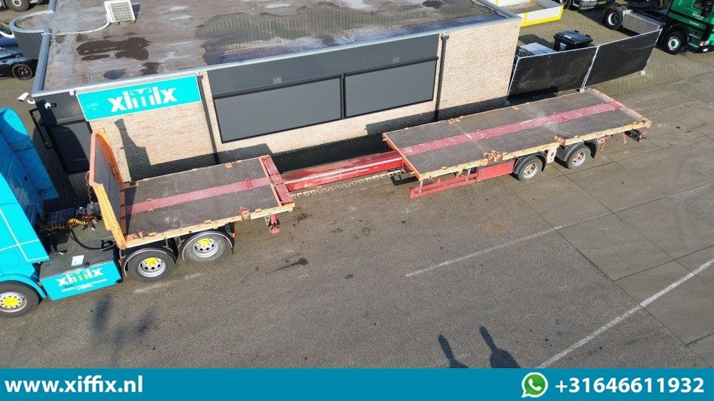 Fellechner 2-ass. Vlakke uitschuifbare Mega oplegger / Naloop gestuurd - Semirremolque plataforma/ Caja abierta: foto 1 Fellechner 2-ass. Vlakke uitschuifbare Mega oplegger / Naloop gestuurd - Semirremolque plataforma/ Caja abierta: foto 1