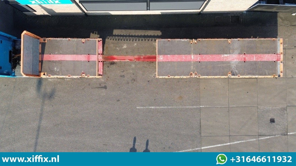 Fellechner 2-ass. Vlakke uitschuifbare Mega oplegger / Naloop gestuurd - Semirremolque plataforma/ Caja abierta: foto 3 Fellechner 2-ass. Vlakke uitschuifbare Mega oplegger / Naloop gestuurd - Semirremolque plataforma/ Caja abierta: foto 3