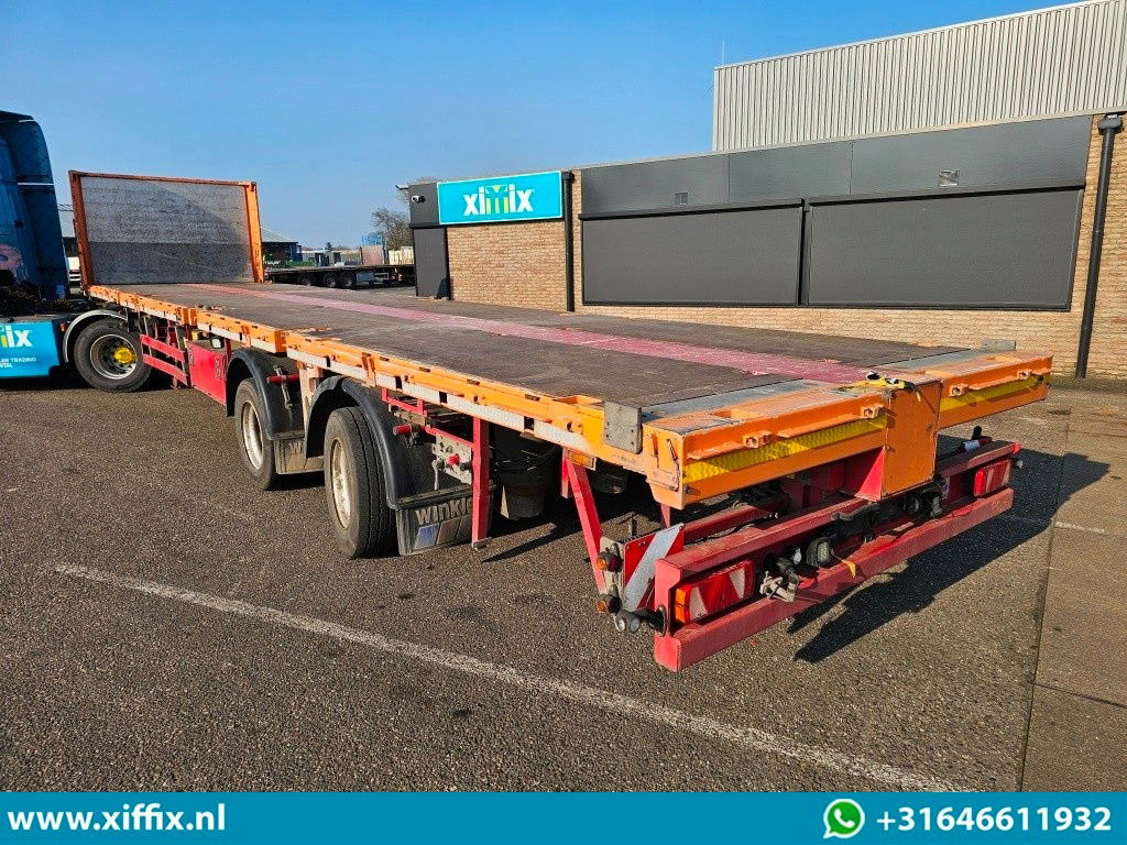 Fellechner 2-ass. Vlakke uitschuifbare Mega oplegger / Naloop gestuurd - Semirremolque plataforma/ Caja abierta: foto 4 Fellechner 2-ass. Vlakke uitschuifbare Mega oplegger / Naloop gestuurd - Semirremolque plataforma/ Caja abierta: foto 4