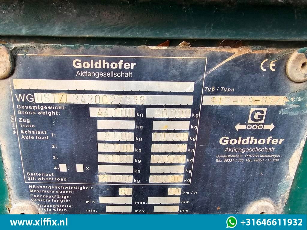 Semirremolque góndola rebajadas Goldhofer 3-ass. Uitschuifbare semi dieplader / 3x gestuurd: foto 11 Semirremolque góndola rebajadas Goldhofer 3-ass. Uitschuifbare semi dieplader / 3x gestuurd: foto 11