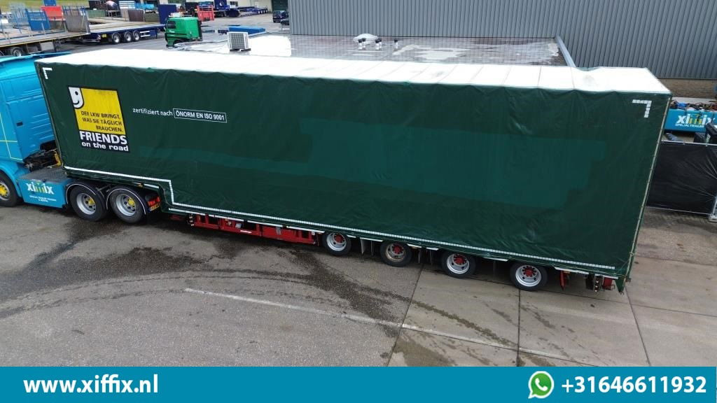 Meusburger 4-ass. Uitschuifbare semi dieplader met huifopbouw / 2x Naloop gestuu - Semirremolque góndola rebajadas: foto 4 Meusburger 4-ass. Uitschuifbare semi dieplader met huifopbouw / 2x Naloop gestuu - Semirremolque góndola rebajadas: foto 4