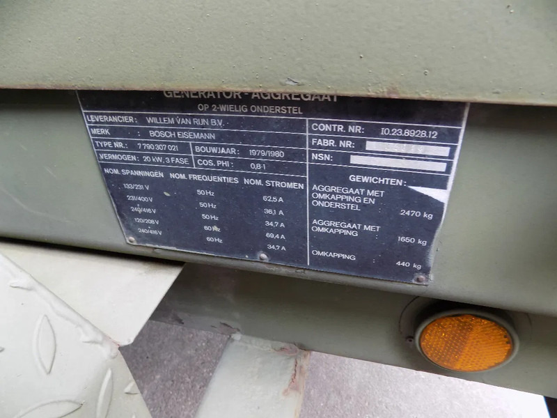 Generador industriale Bosch Bosch en Eisemann 25 kva aggregaat: foto 17