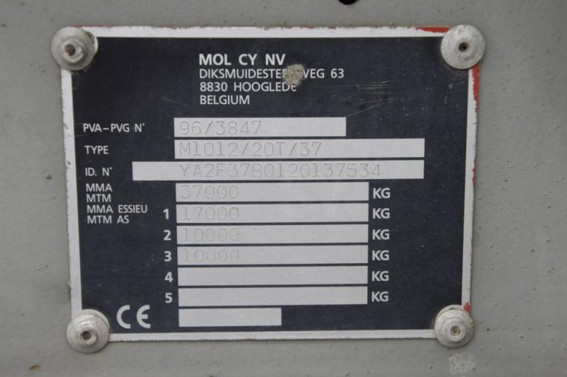 Semirremolque hormigonera Mol BETON MIXER/MALAXEUR/MISCHER 12M3+MOTOR/MOTEUR: foto 7