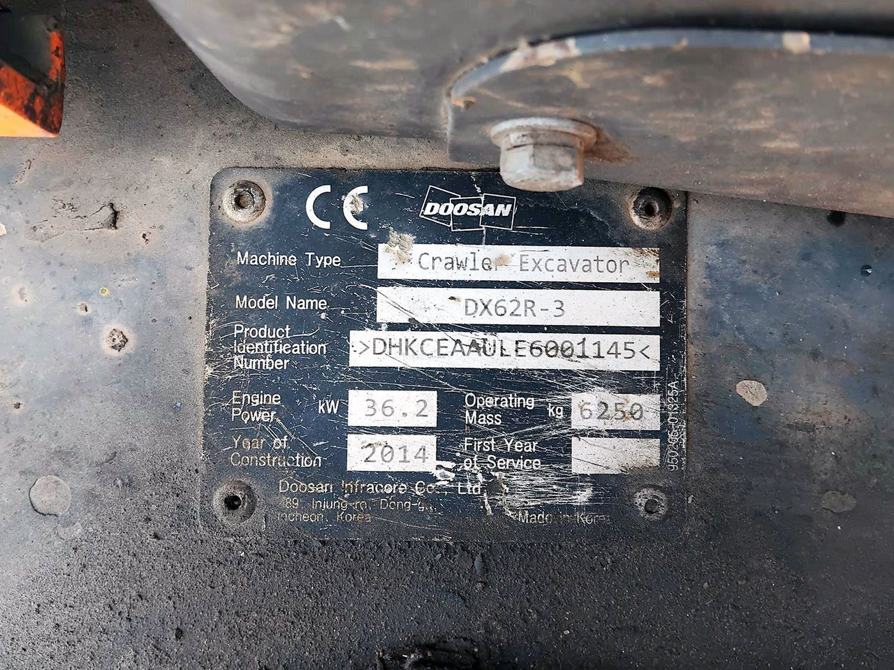 DOOSAN DX62R-3 - Miniexcavadora: foto 3 DOOSAN DX62R-3 - Miniexcavadora: foto 3