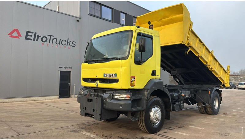 Renault KERAX 340 (4X4 / CAMION FRANCAIS / PARFAIT ETAT / LAMES / BOITE ET POMPE MANUELLE / FRENCH TRUCK) - Camión volquete: foto 1 Renault KERAX 340 (4X4 / CAMION FRANCAIS / PARFAIT ETAT / LAMES / BOITE ET POMPE MANUELLE / FRENCH TRUCK) - Camión volquete: foto 1