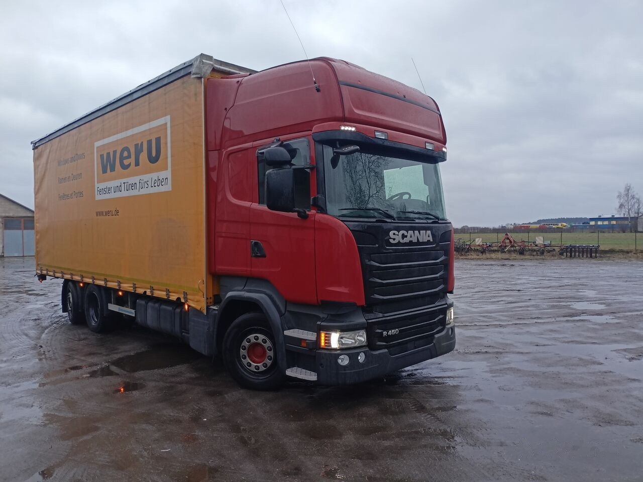Scania R450 Transport okien - Camión lona: foto 2 Scania R450 Transport okien - Camión lona: foto 2