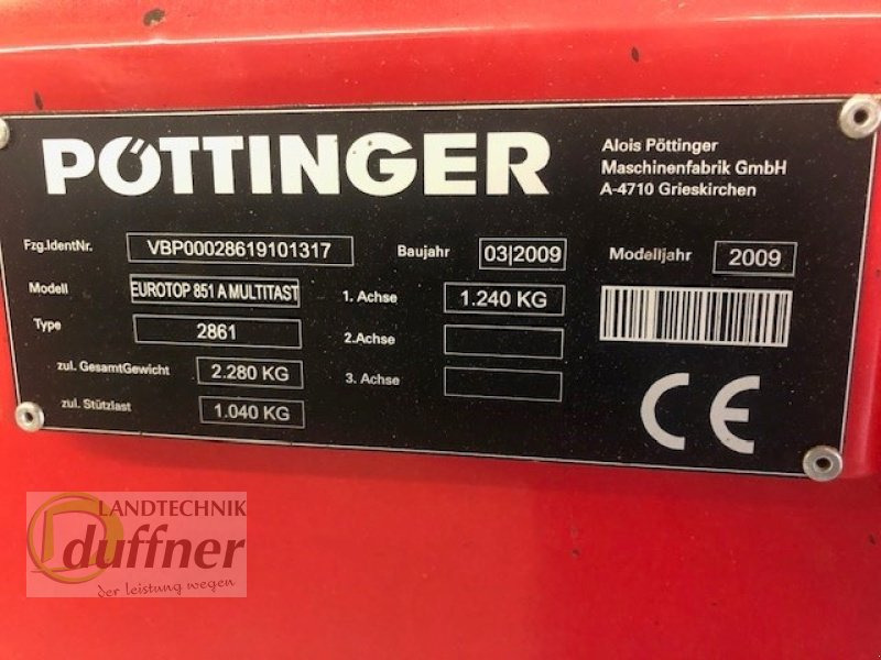 Henificadora Pöttinger Eurotop 851: foto 6