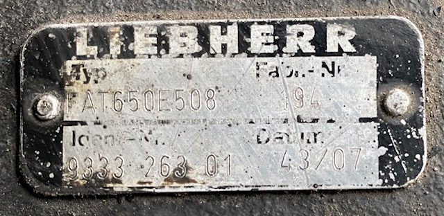 Liebherr Fahrantrieb FAT650E508. ID-Nr.933326301 - ID-Nr.90006861. PR754-990, RL64-1127, LU1050J-1014. #933326301.0194# - Mando final para Maquinaria de construcción: foto 3 Liebherr Fahrantrieb FAT650E508. ID-Nr.933326301 - ID-Nr.90006861. PR754-990, RL64-1127, LU1050J-1014. #933326301.0194# - Mando final para Maquinaria de construcción: foto 3