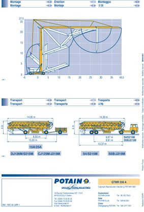 Grúa automontante Potain GTMR 336 A: foto 9 Grúa automontante Potain GTMR 336 A: foto 9