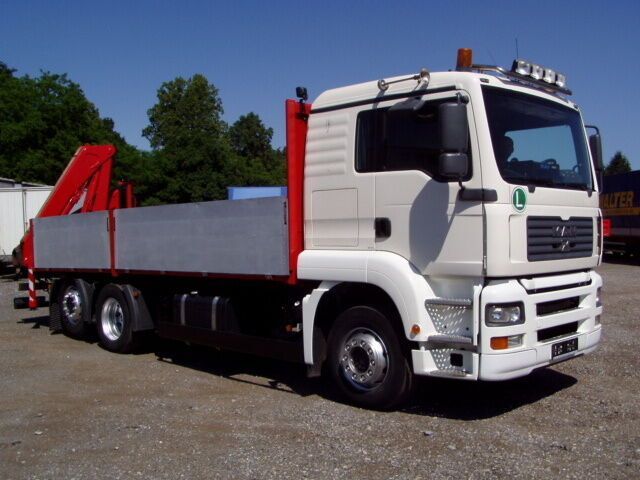 MAN 26.430, KRAN FASSI150A24-Fernbedienung - Camión caja abierta, Camión grúa: foto 2 MAN 26.430, KRAN FASSI150A24-Fernbedienung - Camión caja abierta, Camión grúa: foto 2