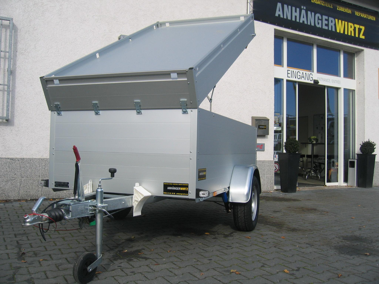 ALUBOXX Deckelanhänger GTB 1200 VT1 251x126x83cm (S) 1160kg Januar Aktion - Remolque de coche: foto 1 ALUBOXX Deckelanhänger GTB 1200 VT1 251x126x83cm (S) 1160kg Januar Aktion - Remolque de coche: foto 1