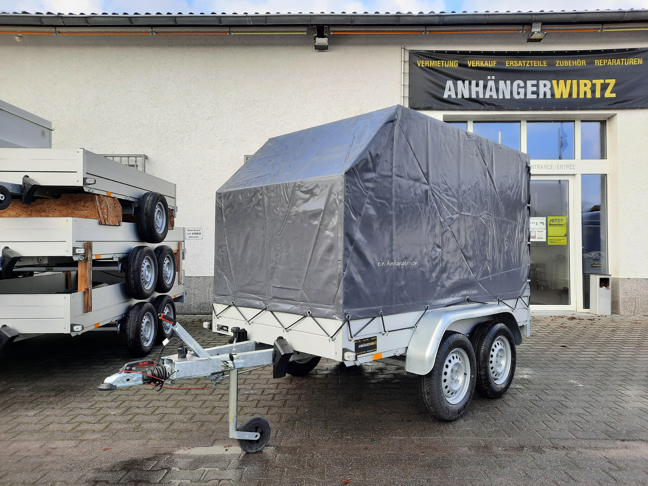 Aluliner Planen Anhänger GTT 2000 251x126x150cm Plane aero schräg (S) 2000kg - Remolque con toldo: foto 2 Aluliner Planen Anhänger GTT 2000 251x126x150cm Plane aero schräg (S) 2000kg - Remolque con toldo: foto 2