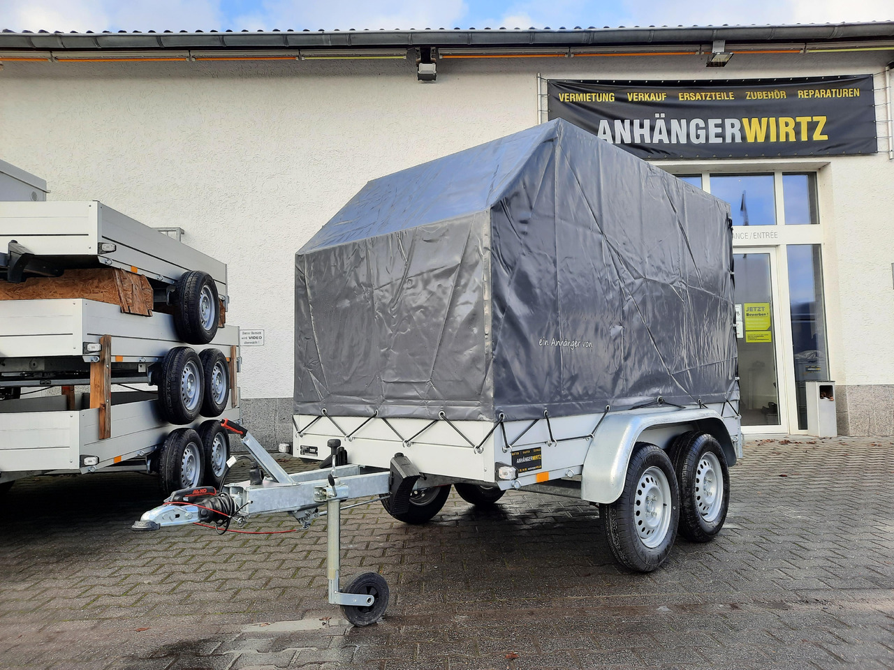 Aluliner Planen Anhänger GTT 2000 251x126x150cm Plane aero schräg (S) 2000kg - Remolque con toldo: foto 1 Aluliner Planen Anhänger GTT 2000 251x126x150cm Plane aero schräg (S) 2000kg - Remolque con toldo: foto 1