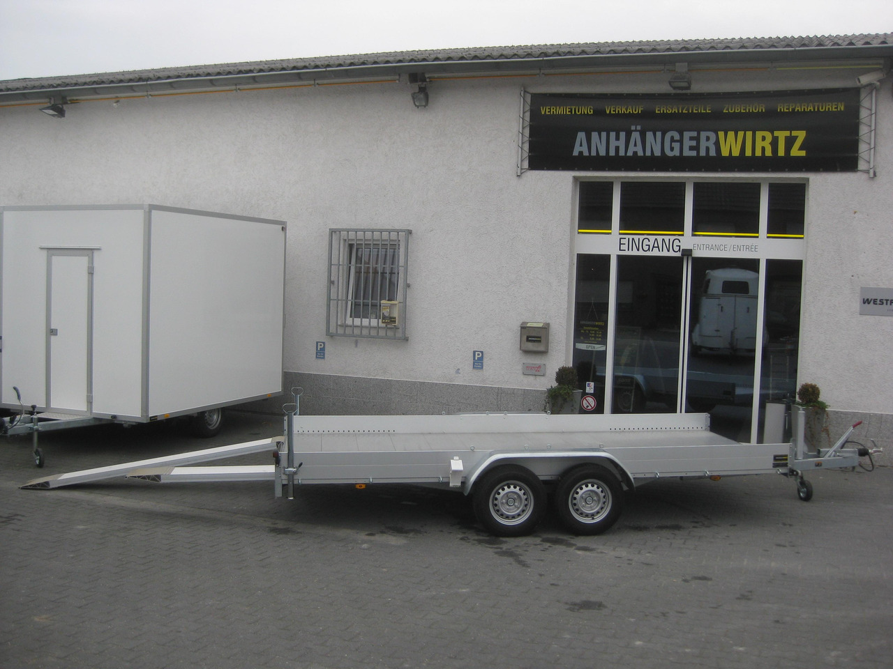 Anssems Transporter AMT 2500 440x190x18cm Aluboden Alurampen Seilwinde 2500kg Modell 22 - Remolque plataforma/ Caja abierta: foto 5 Anssems Transporter AMT 2500 440x190x18cm Aluboden Alurampen Seilwinde 2500kg Modell 22 - Remolque plataforma/ Caja abierta: foto 5