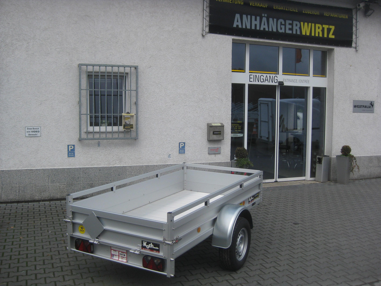 PKW Anhänger Koch Aluline+ 4.13 250x125x44cm ALUBODEN (S) 1300kg 100 km/H Online Abverkauf - Remolque de coche: foto 3 PKW Anhänger Koch Aluline+ 4.13 250x125x44cm ALUBODEN (S) 1300kg 100 km/H Online Abverkauf - Remolque de coche: foto 3