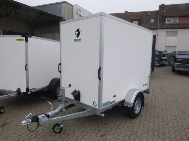 Hapert Sapphire L-1 250x130x180cm, ZG 1,35 to., Koffer Türe - Remolque caja cerrada: foto 1 Hapert Sapphire L-1 250x130x180cm, ZG 1,35 to., Koffer Türe - Remolque caja cerrada: foto 1