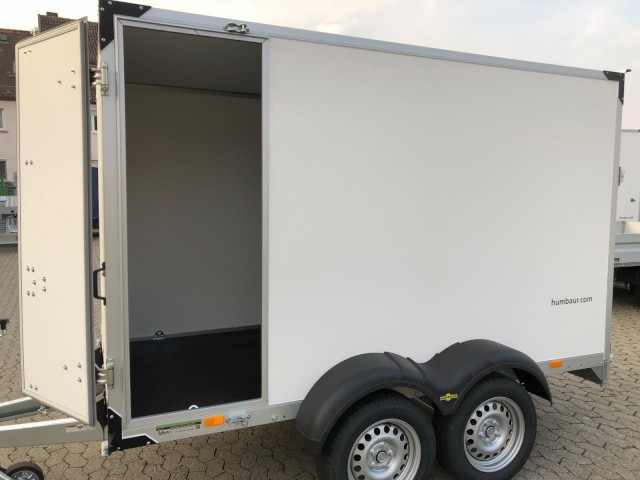 Humbaur Koffer HK 253015-18P, 2,5 to. 3040x1510x1800mm, Rampe, Seitentüre - Remolque caja cerrada: foto 2 Humbaur Koffer HK 253015-18P, 2,5 to. 3040x1510x1800mm, Rampe, Seitentüre - Remolque caja cerrada: foto 2