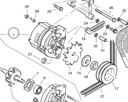 Alternator 20776758 for Volvo L40, L40B, L45, L45B - Alternador para Cargadora de ruedas: foto 2 Alternator 20776758 for Volvo L40, L40B, L45, L45B - Alternador para Cargadora de ruedas: foto 2