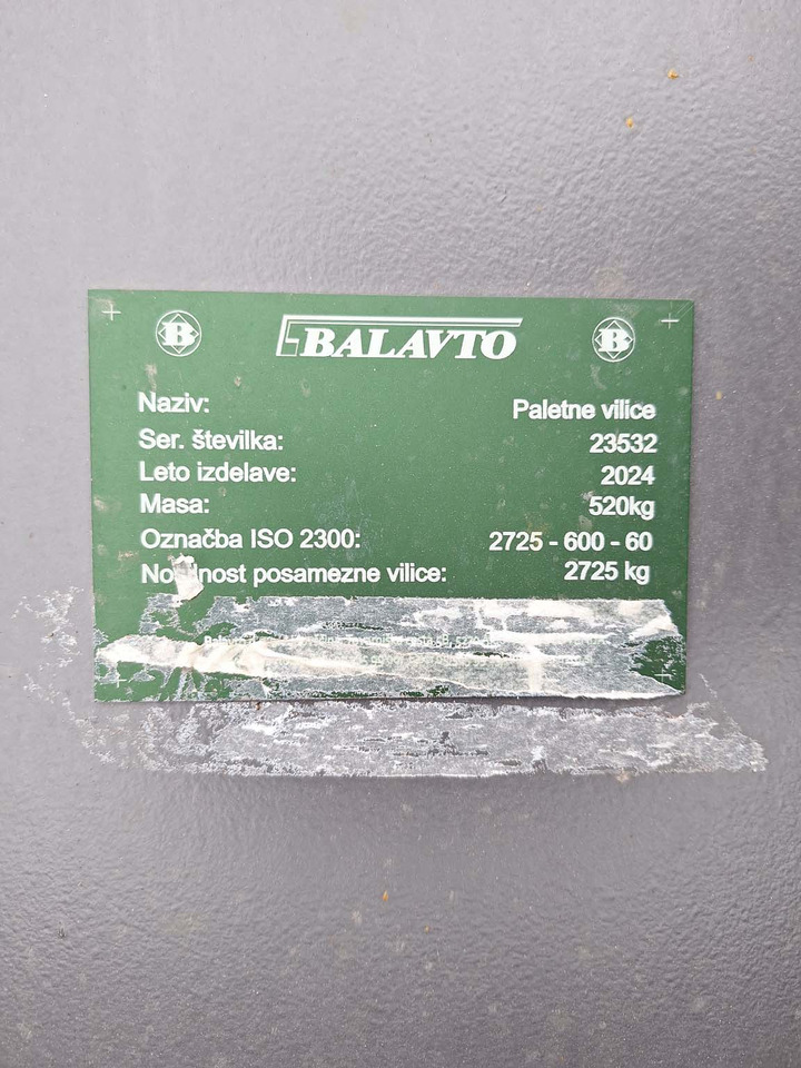 BALAVTO pallet forks 1500 mm - Horquillas: foto 5 BALAVTO pallet forks 1500 mm - Horquillas: foto 5