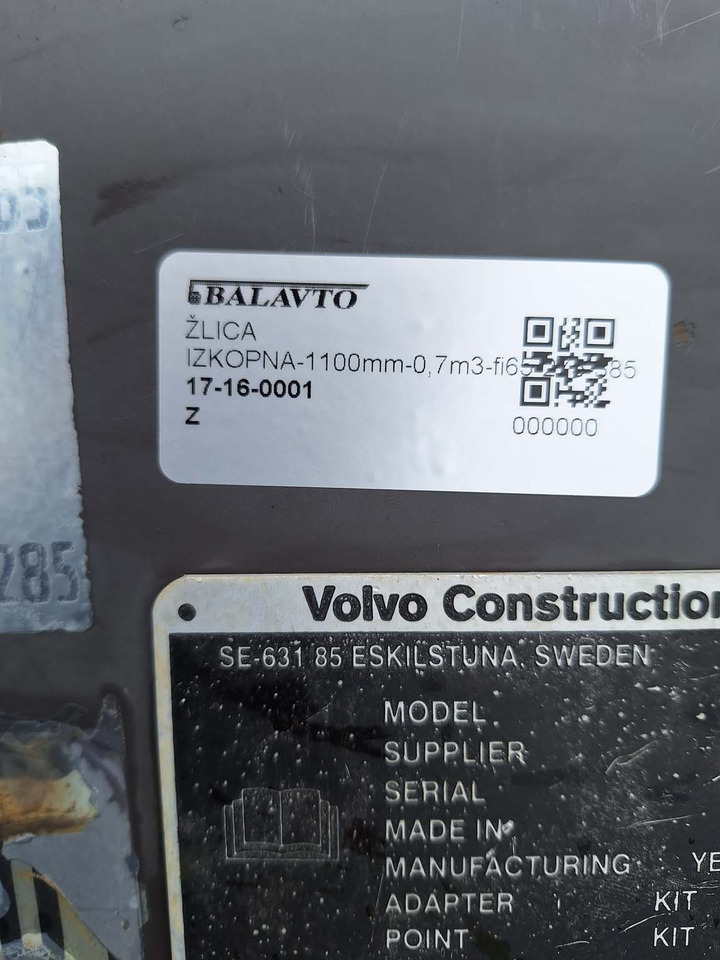 Volvo digging bucket 1100 mm - Cazo para excavadora: foto 5 Volvo digging bucket 1100 mm - Cazo para excavadora: foto 5