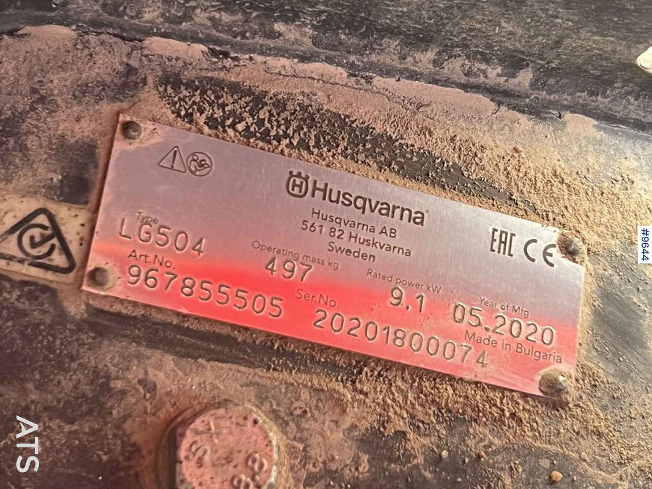 Plancha reversible Husqvarna LG504 Vibratory Plate: foto 11 Plancha reversible Husqvarna LG504 Vibratory Plate: foto 11