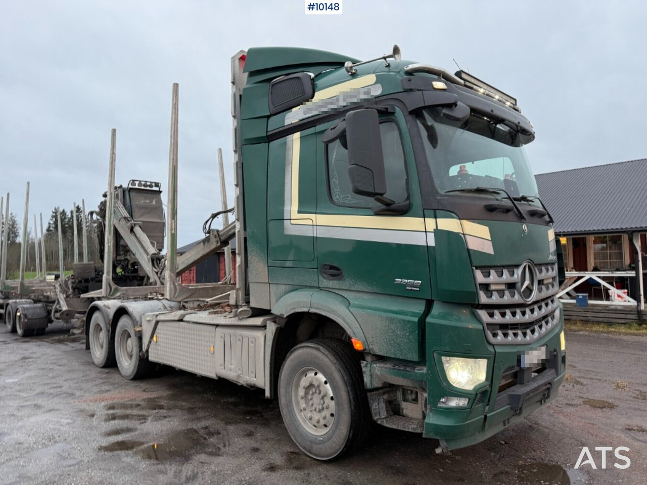 Timber truck with crane Mercedes Benz Arocs 3358 - Camión forestal, Camión grúa: foto 4 Timber truck with crane Mercedes Benz Arocs 3358 - Camión forestal, Camión grúa: foto 4