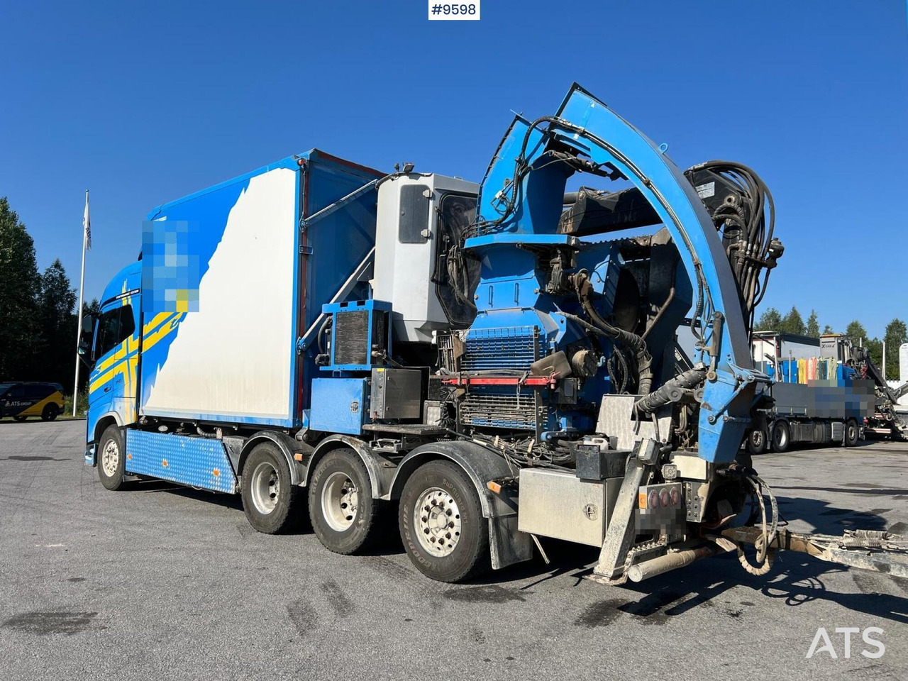 Volvo FH16 8*4 Bruks wood chipper - Camión volquete, Camión grúa: foto 4 Volvo FH16 8*4 Bruks wood chipper - Camión volquete, Camión grúa: foto 4