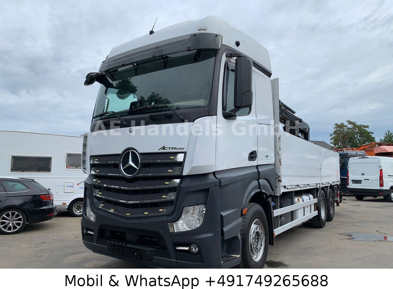Mercedes-Benz Actros IV 2646 L LL 6x2 *Retarder/Hiab-177K-Pro - Camión caja abierta, Camión grúa: foto 1 Mercedes-Benz Actros IV 2646 L LL 6x2 *Retarder/Hiab-177K-Pro - Camión caja abierta, Camión grúa: foto 1