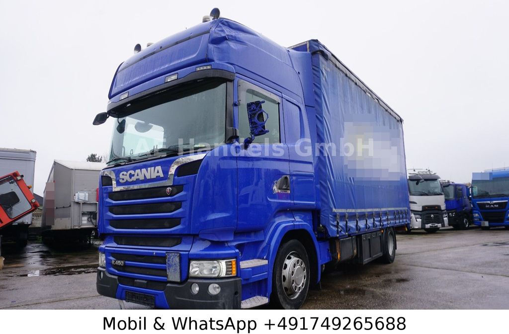 Scania R450 TopLine LL *Retarder/Edscha/Tautliner/AHK - Camión lona: foto 1 Scania R450 TopLine LL *Retarder/Edscha/Tautliner/AHK - Camión lona: foto 1