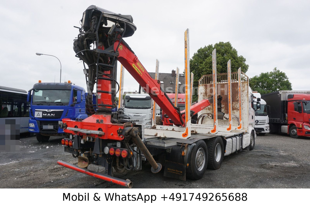 Scania R580 V8 Highline Palfinger-M120L97 *Retarder/ACC - Camión forestal, Camión grúa: foto 4 Scania R580 V8 Highline Palfinger-M120L97 *Retarder/ACC - Camión forestal, Camión grúa: foto 4