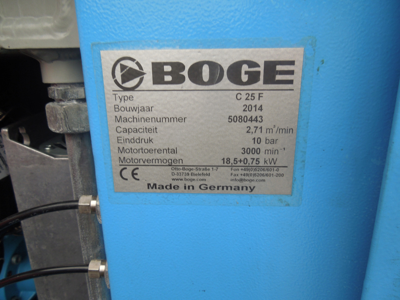 BOGE C25F - Compresor de aire: foto 3 BOGE C25F - Compresor de aire: foto 3