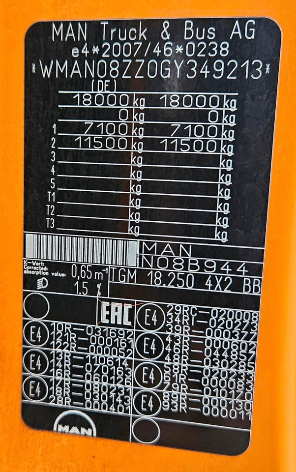 Barredora vial MAN TGM 18.250 Euro6 BROCK SL200 L+R  Aufbaumotor: foto 23