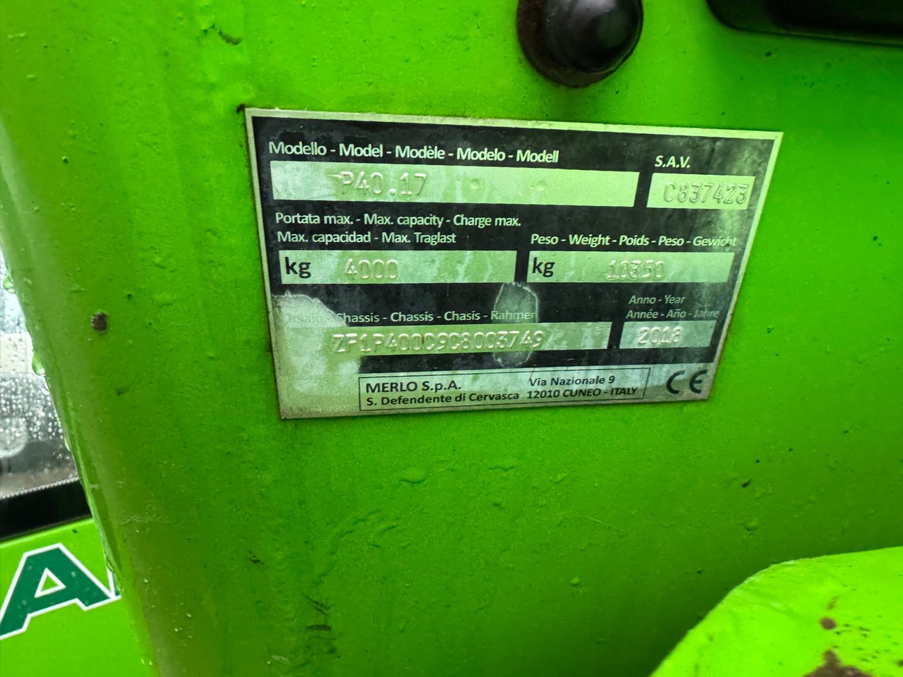 MERLO P40.17 - Manipulador telescópico: foto 5 MERLO P40.17 - Manipulador telescópico: foto 5